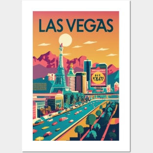 A Vintage Travel Poster of Las Vegas - Nevada - US Posters and Art